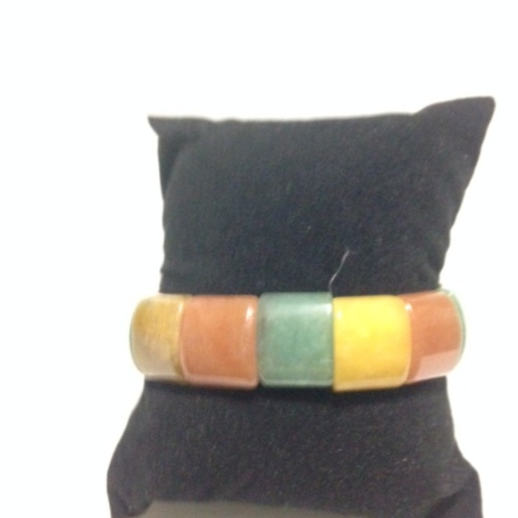NEW 170CT Natural 3 Color Jade Bangle Bracelet - Picture 4 of 4